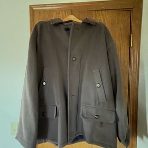 London Fog Gorgeous Jacket with Leather/Suede collar!